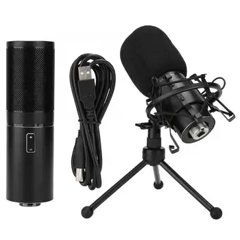 

All Metal High Sensitivity Recording Studio Condenser Microphone with LED Indicator studio microphone condenser microphone