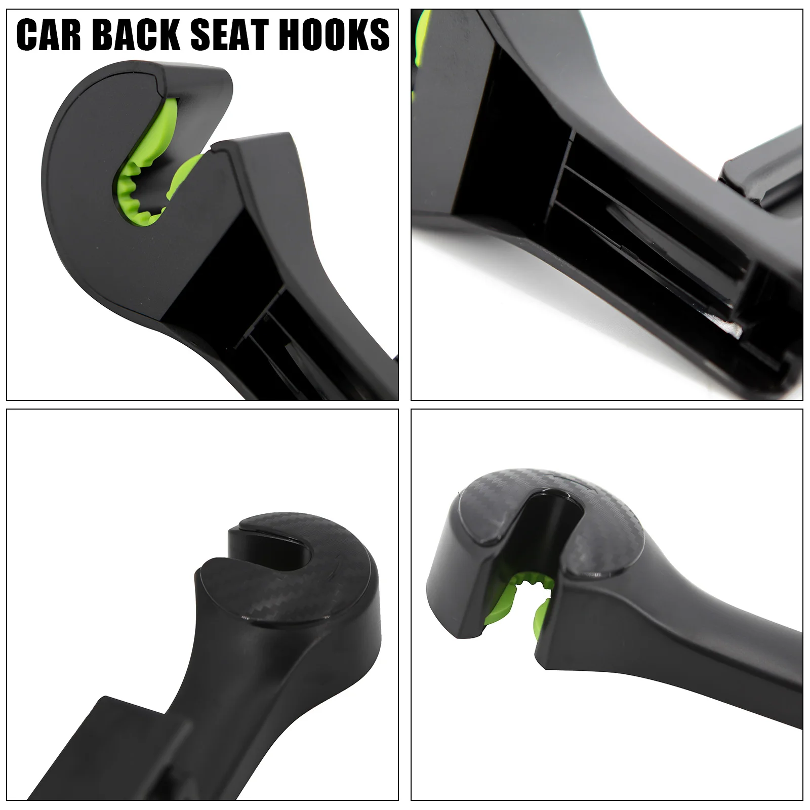 Kaufe ICOCO Car Hooks Seat Back Double Hook For Coat And Bag Car Hook For  Handbag