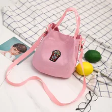 Микро для холщовая новая стильная женская сумка на плечо модная мультипликационная многофункциональная женская сумка для покупок