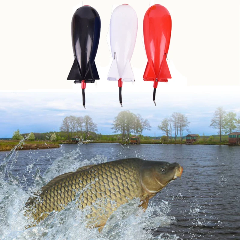 Carp Fishing Rocket Feeder Spod Bomb Float Lure Bait Holder 3 Size