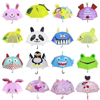 

Durable Portable Waterproof Wind Resistant Cute Print Cartoon 8pcs Folding Children Umbrella 190T Waterproof,