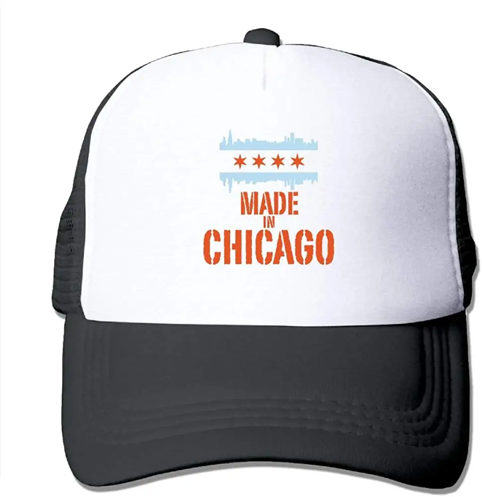 Унисекс Сделано в Чикаго Дальнобойщик бейсбольная бейсболка с сеточкой и регулируемым ремешком шляпа