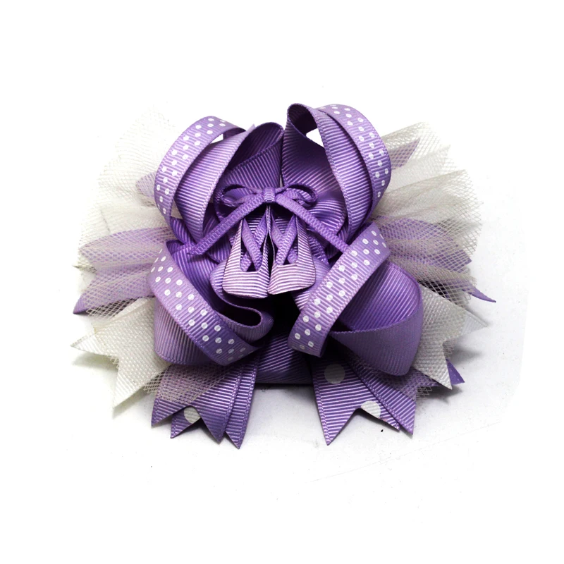 Принцесса украшение для волос девушки сплошной цвет аксессуары бант зажим