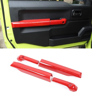

Car Inner Door Armrest Panel Trim Cover for Suzuki Jimny 2019-2020 Interior Door Handle Decorative Covers Red