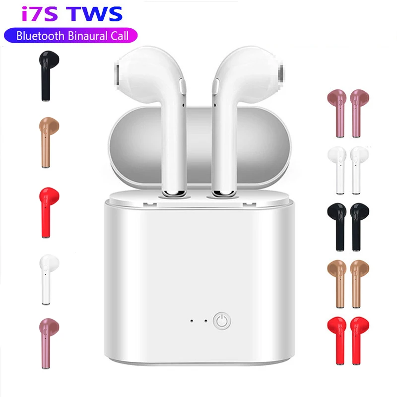 Беспроводные мини наушники i7s TWS Bluetooth 5 0 стереонаушники гарнитура с зарядным