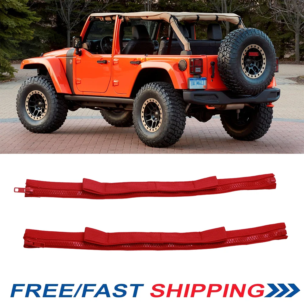Пара красных высокопрочных ремней для проверки двери Jeep Wrangler CJ YJ TJ XJ JK |