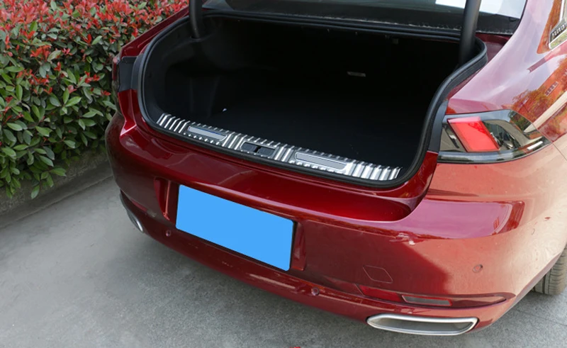 Для peugeot 508 седан стайлинга автомобилей Нержавеющая сталь внутренняя Задний бампер пластина защитная крышка авто аксессуары