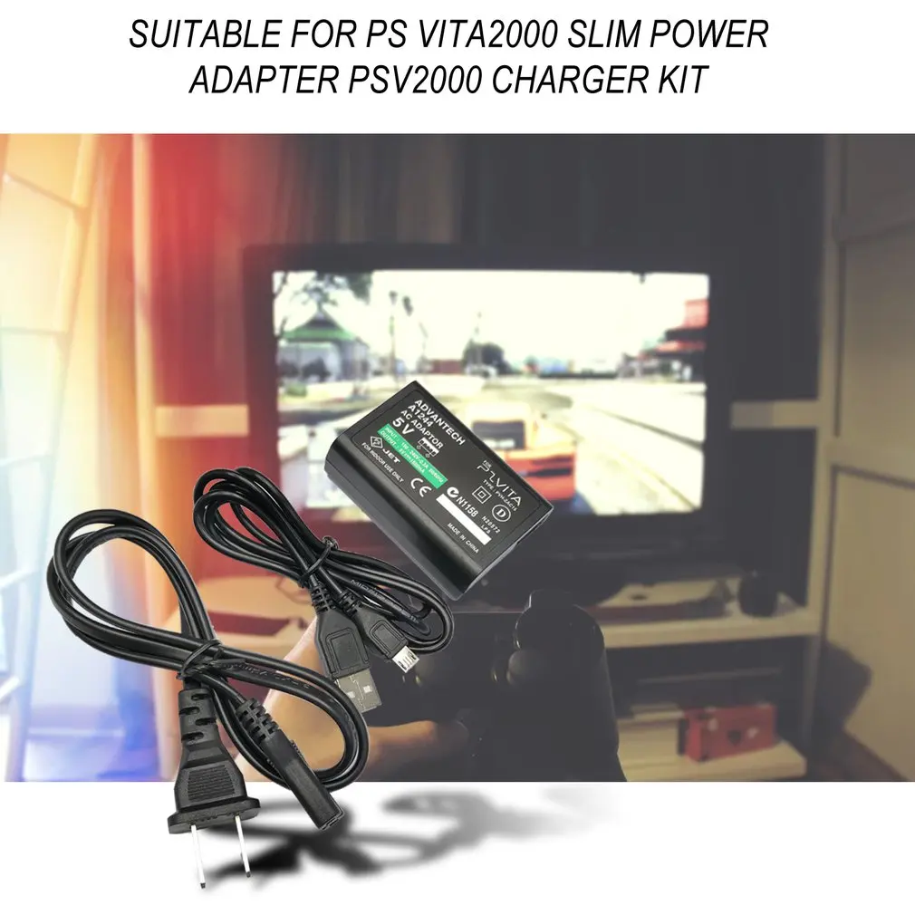 ЕС/США Plug домашнее зарядное устройство питание 5 в адаптер переменного тока с usb-разъемом кабель для зарядки шнур для sony playstation psv ita Slim PS Vita psv 2000