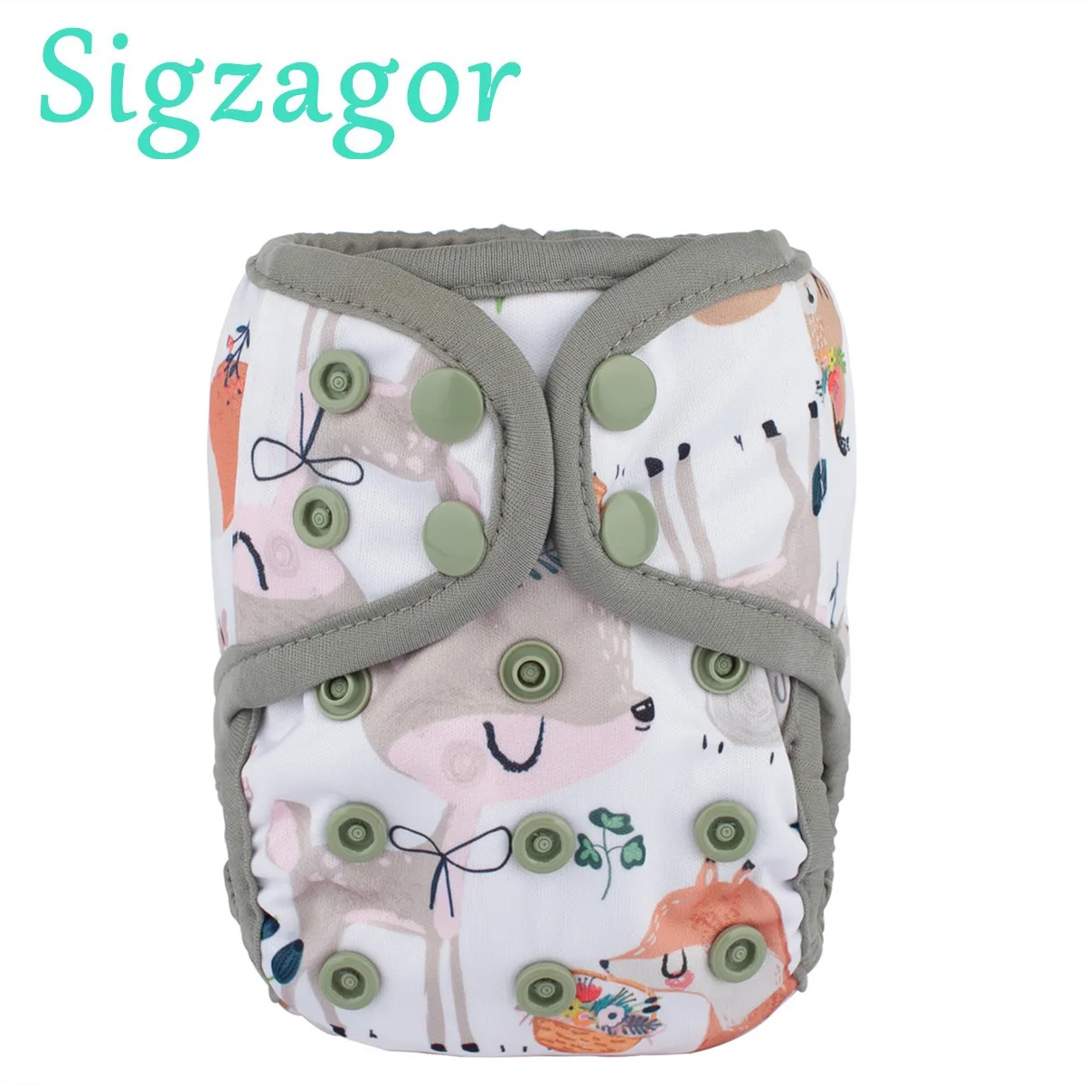 [Sigzagor]1 Newborn Baby Cloth Diaper Cover Nappy Adjustable Waterproof PUL Double Gusset 4.4-10lbs 2-5kg cloth diapers,waterproof diapers