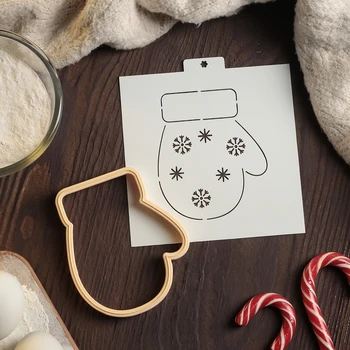 

Form for making gingerbread under painting "Mitten"
