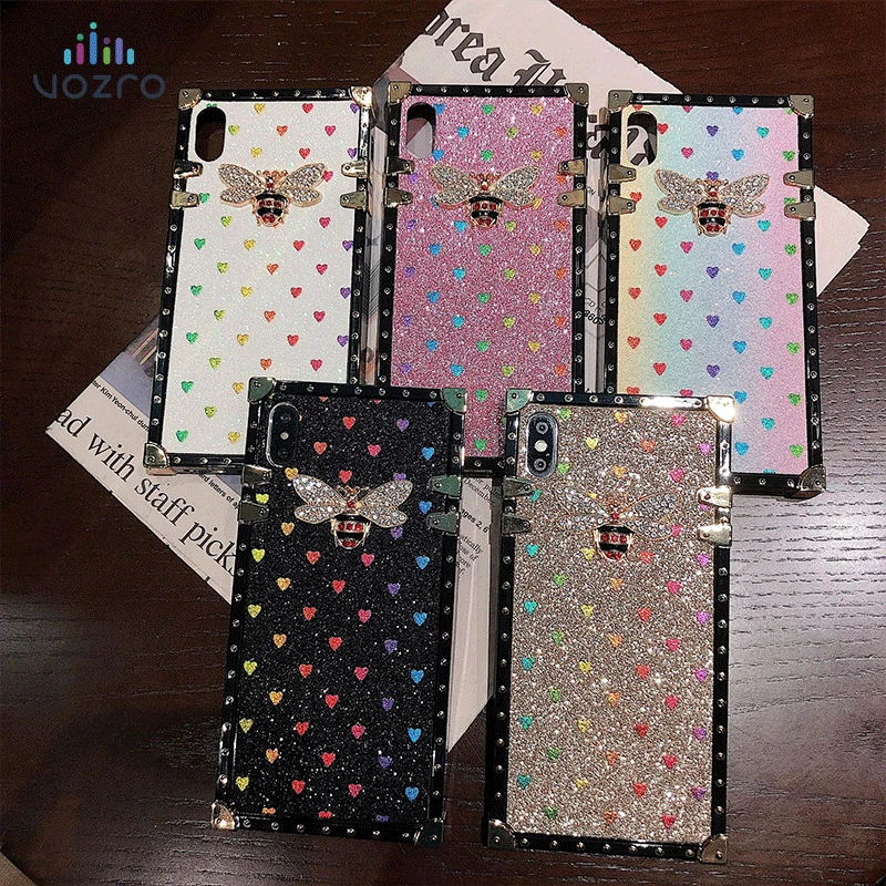 VOZRO Tide Bees Shimmering For Iphone 8 Plus 6s 6 X 7 Case Love Hand Shell 1