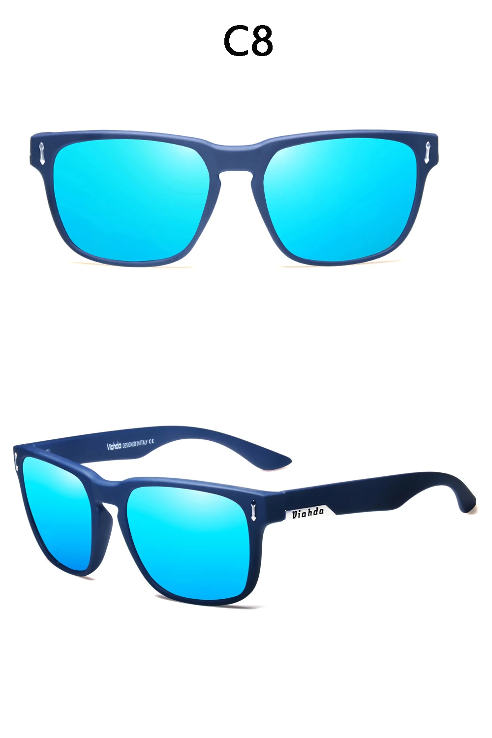 VIAHDA, новинка, спортивные поляризованные солнцезащитные очки для мужчин, для вождения, солнцезащитные очки для женщин, Spuare, зеркальные, UV400