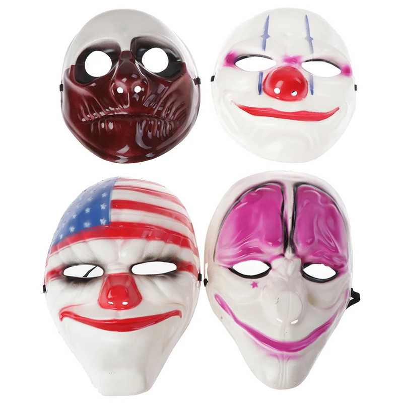 Halloween Ball Party Clown Red Nose Fluorescent Party Mask Cosplay Mask For Festival Party Glowing Masker