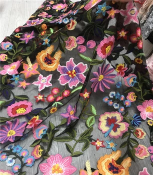 

newest SYJ-11838 African tulle lace gorgeous embroidery lace fabric French net lace fabric