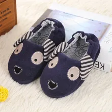 MUQGEW Симпатичные шлепанцы с героями мультфильмов обувь Дети детская обувь зимняя теплая обувь с мягкой подошвой; обувь для маленьких мальчиков и девочек GH6