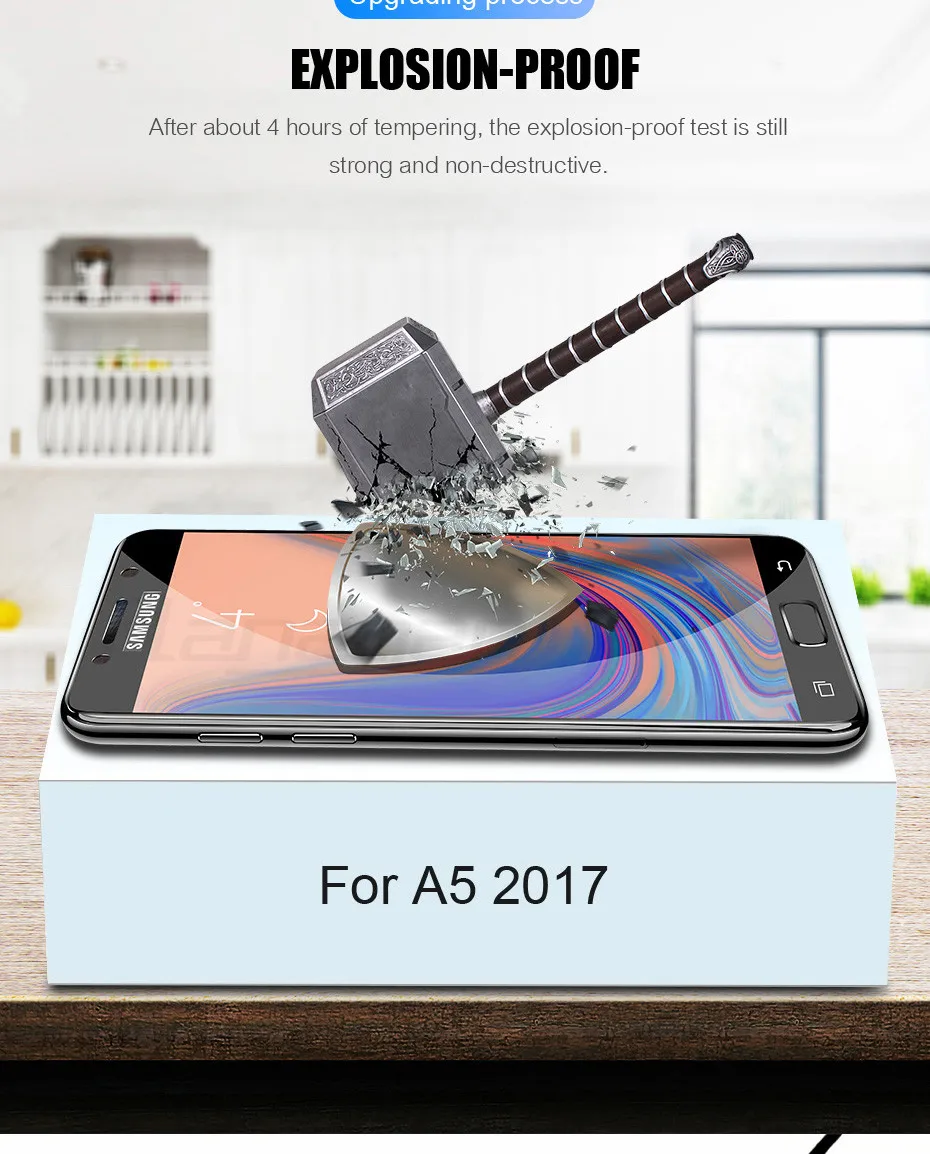 3 шт. закаленное Стекло для samsung Galaxy A7 A9 J6 A6 A8 J4 плюс Экран протектор для samsung A3 A5 A7 Стекло пленка