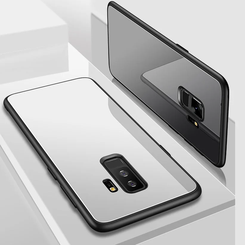 Зеркальное закаленное защитное Стекло чехол для samsung Galaxy S7 S8 S9 S10 плюс край A50 A30 A6 A7