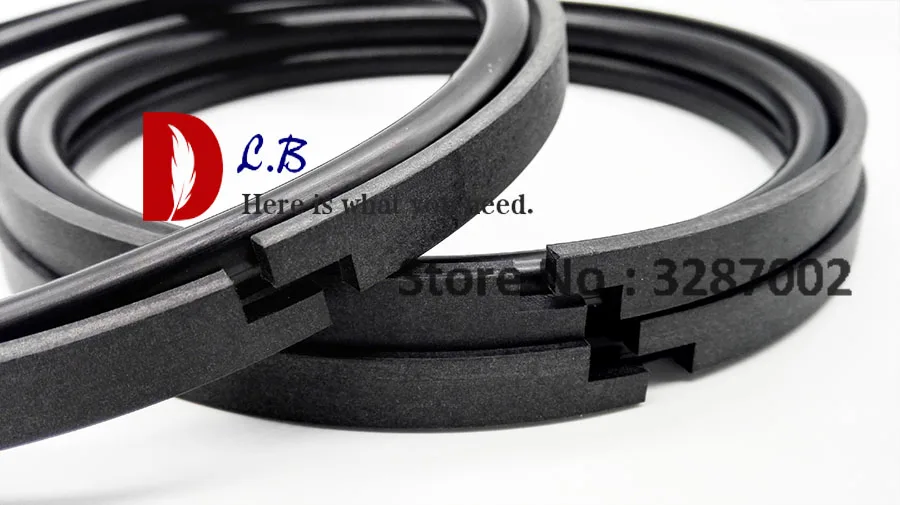 SPGA 100/110/120/130X7/150/160X9,5 Уплотнение NBR+ нейлон "Z" срезанное компактное уплотнение высокое давление сплит крышка поршневое уплотнение