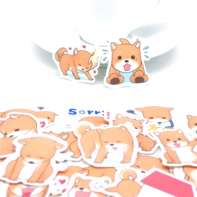 36 Pcs Lovely pastoral dog Sticker for kids toys book phone Luggage Home Decor Fashion Vinyl Decals DIY Stickers scrapbooking | Игрушки и