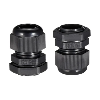 

uxcell 30 Pcs PG13.5 Cable Gland Waterproof Plastic Joint Adjustable Locknut Black for 6mm-11mm Diameter Cable Wire
