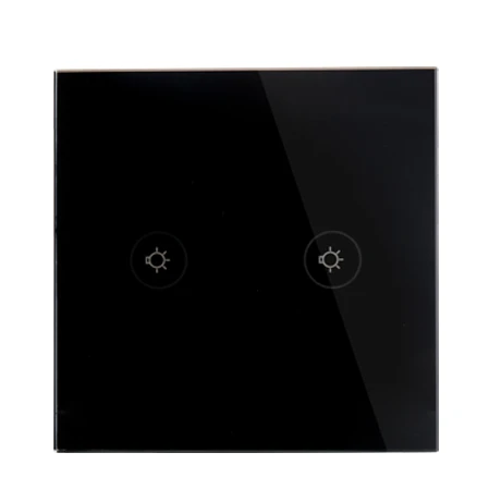 2 Gang 1 Way EU type Socket Wifi Smart Wall Switch Mobile App Remote Control Works with Amazon Alexa Google Home No Hub Required |