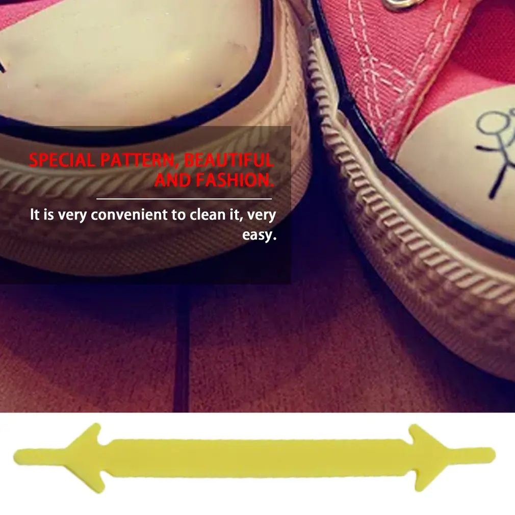 12Pcs/Set Creative Shoelace Unisex Women Men Athletic Running No Tie Shoelaces Elastic Silicone Shoe Lace All Sneakers 9 Colors