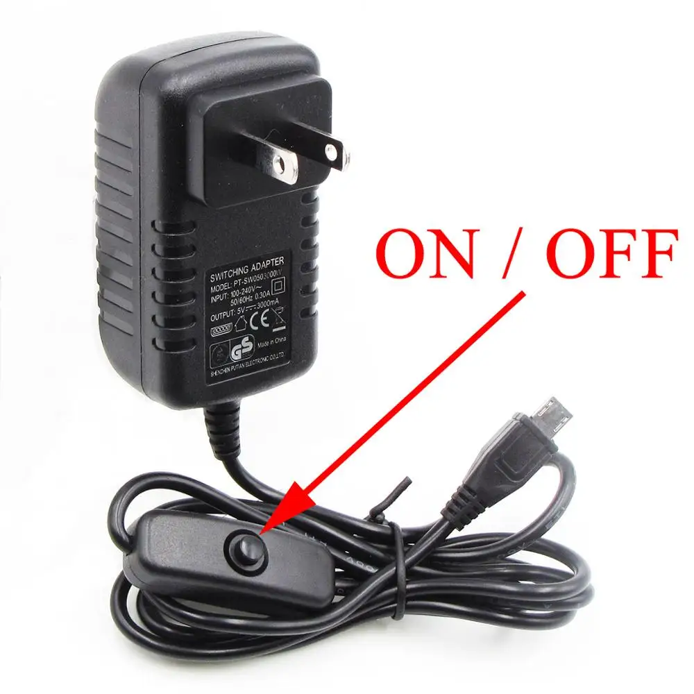 US plug 5V3A 5 V/3A Raspberry Pi 3 Model B+ плюс Мощность адаптер USB Зарядное устройство PSU Питание блок Источники питания переключения разъем адаптера - Цвет: US plug
