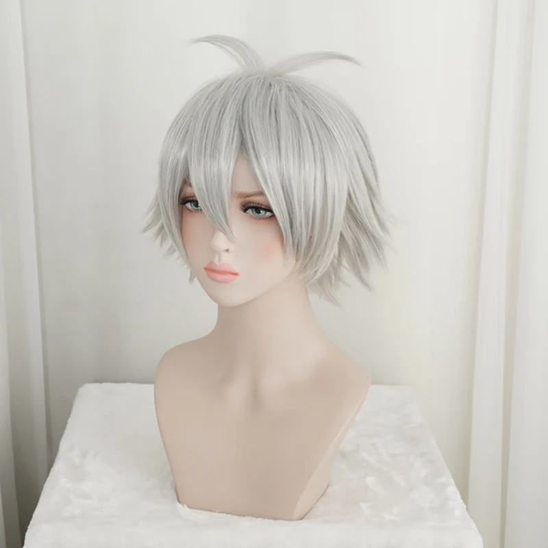 Дивизион рэп битва гипноз микрофон SAMATOKI AOHITSUGI короткий парик косплей мужчины термостойкие синтетические волосы парики+ Бесплатный парик колпачок