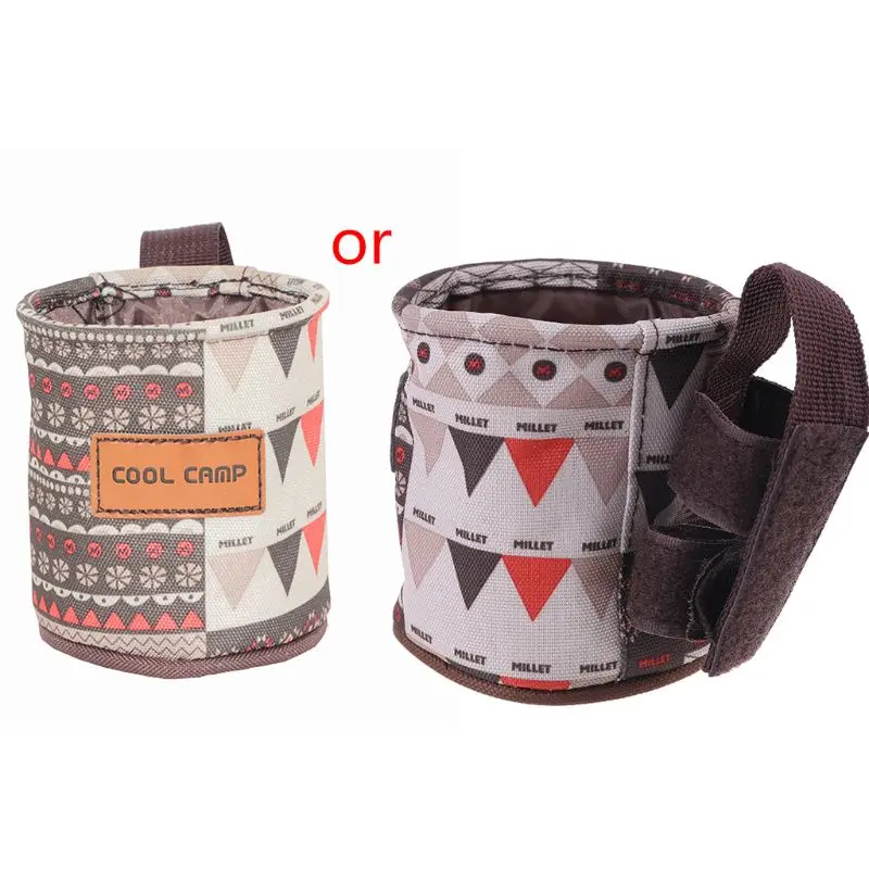 Открытый Кемпинг чашка чайник Чехол сумка для альпинизма стакана воды чехол Велосипедное Сиденье Стула боковой двери ручка чашки держатель многофункциональный стеллаж для хранения