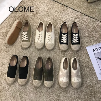 

2020 Spring New Fashion Shoes Women Leisure canvas shoes Female Leisure Sneakers Cross-tied All match Footware chaussure femme