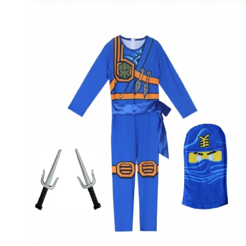 

LEGO NINJAGO Advanced Latest Role Playing Costume Boys and Girls Jumpsuit Set Halloween Christmas Party Ninja Superhero Se