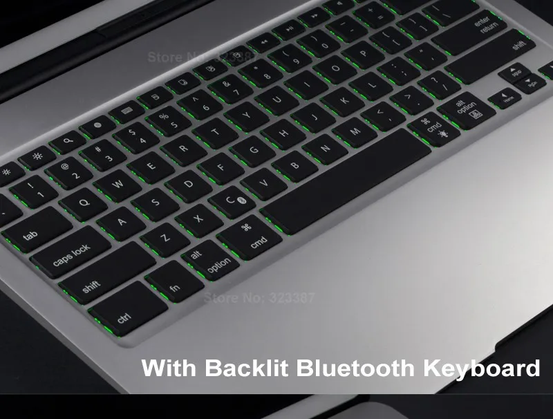 Премиум беспроводная алюминиевая Bluetooth клавиатура для iPad pro 12,", 7 цветов с подсветкой+ 5200 мАч powerbank+ Smart Sleep/Wakeup