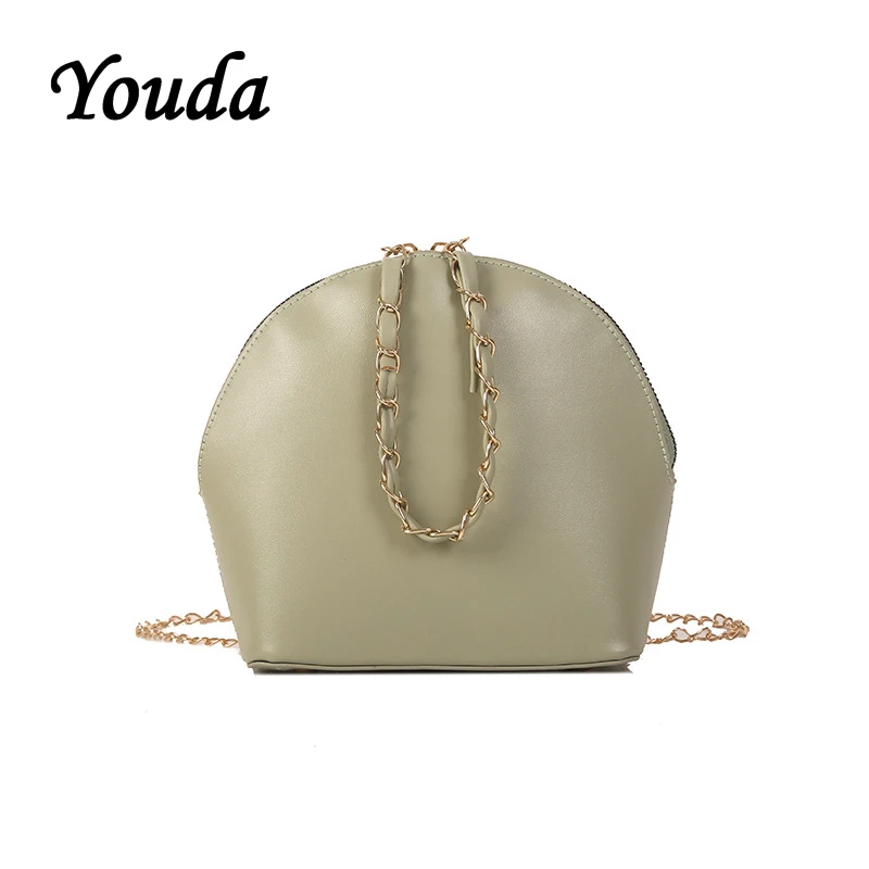 

Youda Retro Simple Crossbody Bag Classic Original Female Shell Tote Fashion Casual Solid Color Chain Strap Shoulder Packet