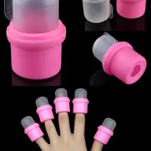 10 носимых ногтей Soakers для снятия лака акриловый наконечник набор ацетон стойкий