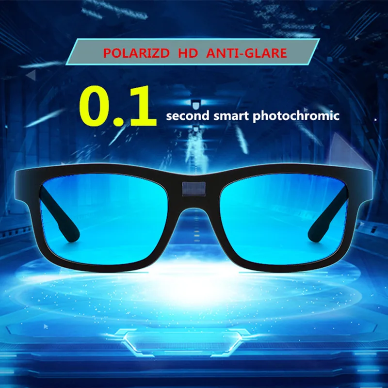 ZHIYI Smart Chameleon Driving Glasses LCD Computer Chip 0.1 Second Photochromic Polarized Sunglasses Eye Protection
