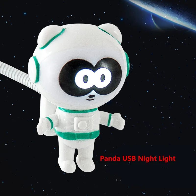 Новые экзотические панда USB ночной Светильник простого чтения светильник компьютерная клавиатура светильник гостиная коридор аварийная энергосберегающая лампа