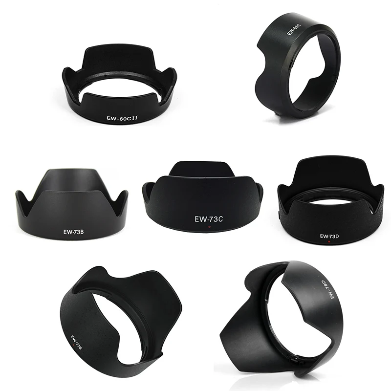 

EW60CII EW-63C EW-73B EW-73C EW-73D EW-77B EW-78D Camera Lens Hood for Canon Camera Lens Professional Lotus Camera Accessories