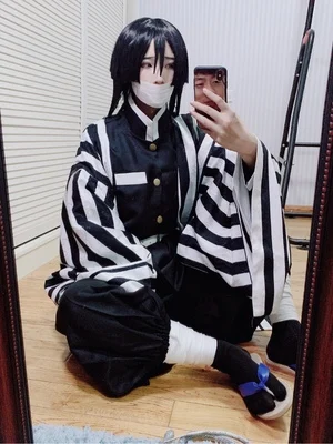 Аниме! Demon Slayer: Kimetsu no Yaiba Iguro Obanai Готическая униформа косплей костюм на Хэллоуин Любой Размер
