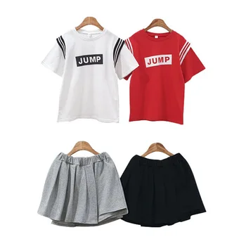 

Children Clothes Set New Kids Girls Summer Letter Printed Shirt and Culottes Set Teen Girls Fashion Casual Two Piece Set, #8893