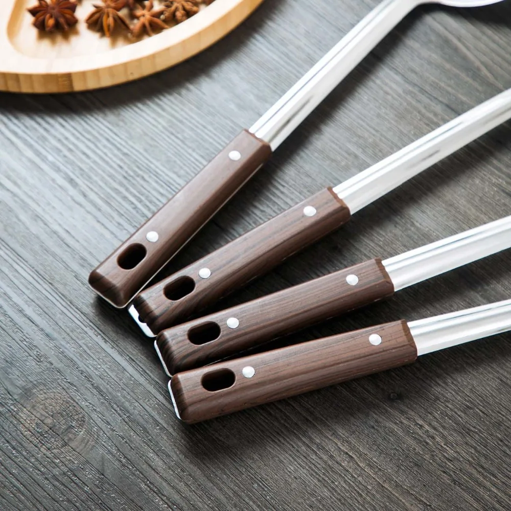 Лопата из нержавеющей стали для выпечки, кухонный инструмент, лопатка для жарки рыбы, лопата для супа, ложка с длинной ручкой, кухонный инструмент