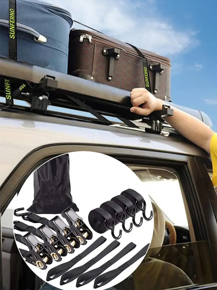 

1-дюймовый ремень с храповым механизмом, S-образный крюк для мотоцикла, автомобильный Натяжитель для транспортировки тяжелых грузов