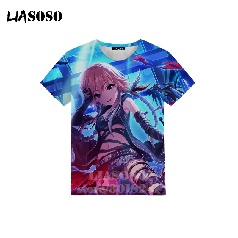 Children Shibuya Rin Sweatshirt 3D Print Anime Idol Master Cinderella Girl T Shirt Kids Boy Girl Top Baby Teens Pullover B173 - Цвет: 1