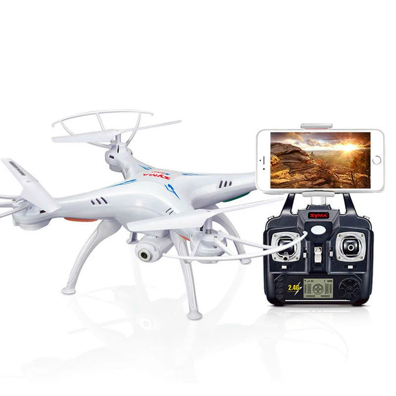 SYMA X5SW 2,4G 6-осевой Дрон Квадрокоптер с дистанционным управлением с HD Камера «Безголовый» режим в режиме реального времени передача видео и фотографий р/у вертолет Квадрокоптер игрушки