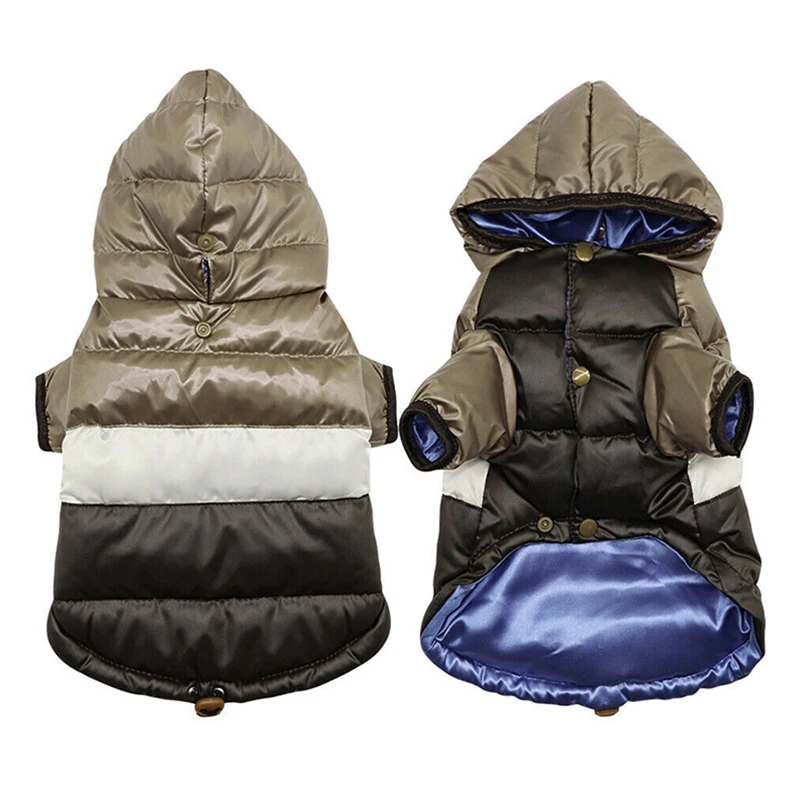 Warm Coats For Dogs Autumn And Winter Waterproof Windproof& Snowproof Dog Coats Clothes For Pets Jacket Hoodie Cotton clothing