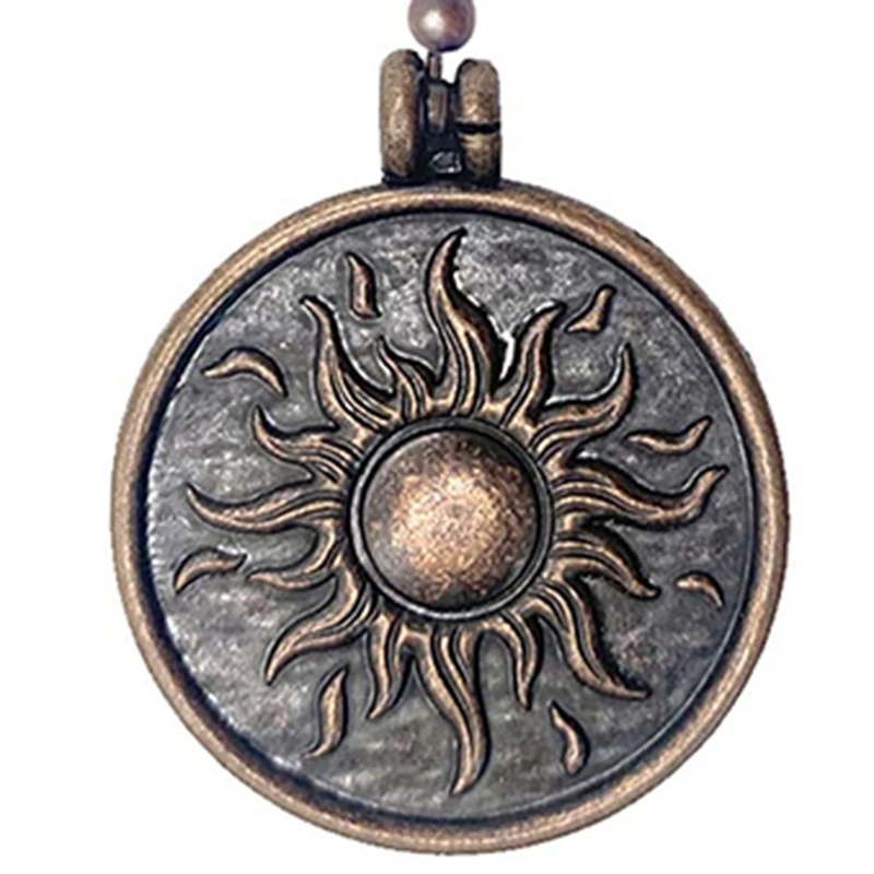 2Pcs Ceiling Fan Pull Chain Set Sun & Moon Pattern Pull Chains Extension Copper Beaded Ball Fan Chain with Ornament ceiling fan chain extension