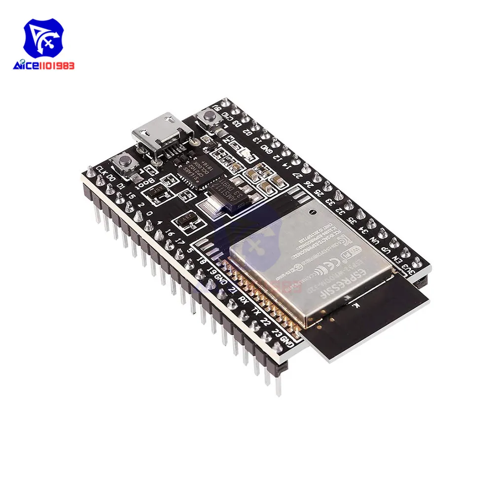 Kit ESP32-DevKitC Con Antenna 2.4GHz – Scheda Di Sviluppo ESP-WROOM-32U Per Arduino, Breakout Board E Cavo - 3