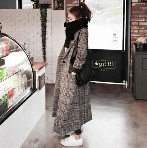 

Autumn And Winter Fashion Pure Wool Coat And Long Sleeved Long Woolen Coat Female Fast Shipping