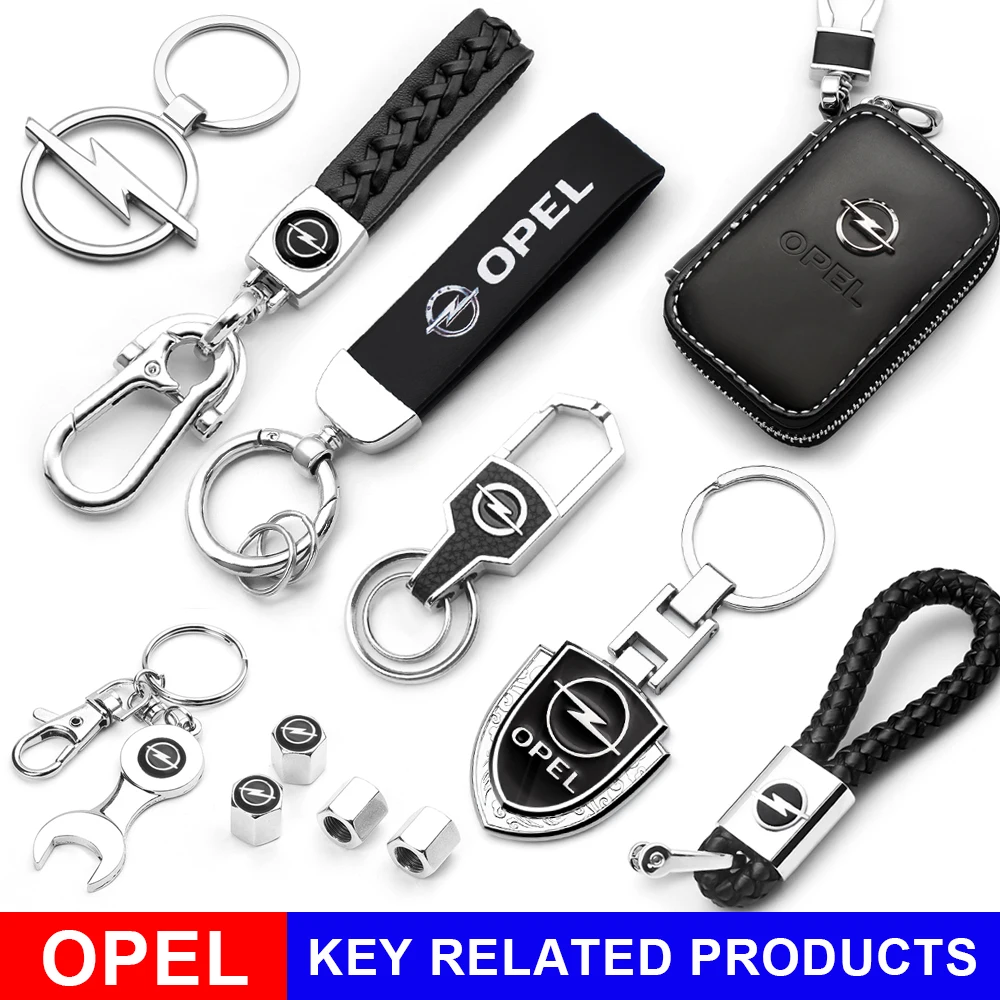 Premium Zinc Alloy Car Keychain Leather Key Ring Car Emblem Ornaments