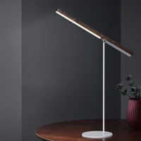 Noble Wood Table Lamp 360° Rotating USB Cable Charging Portable with Magnet Reading Lamps for Bedroom Living Room LED Desk Light 2