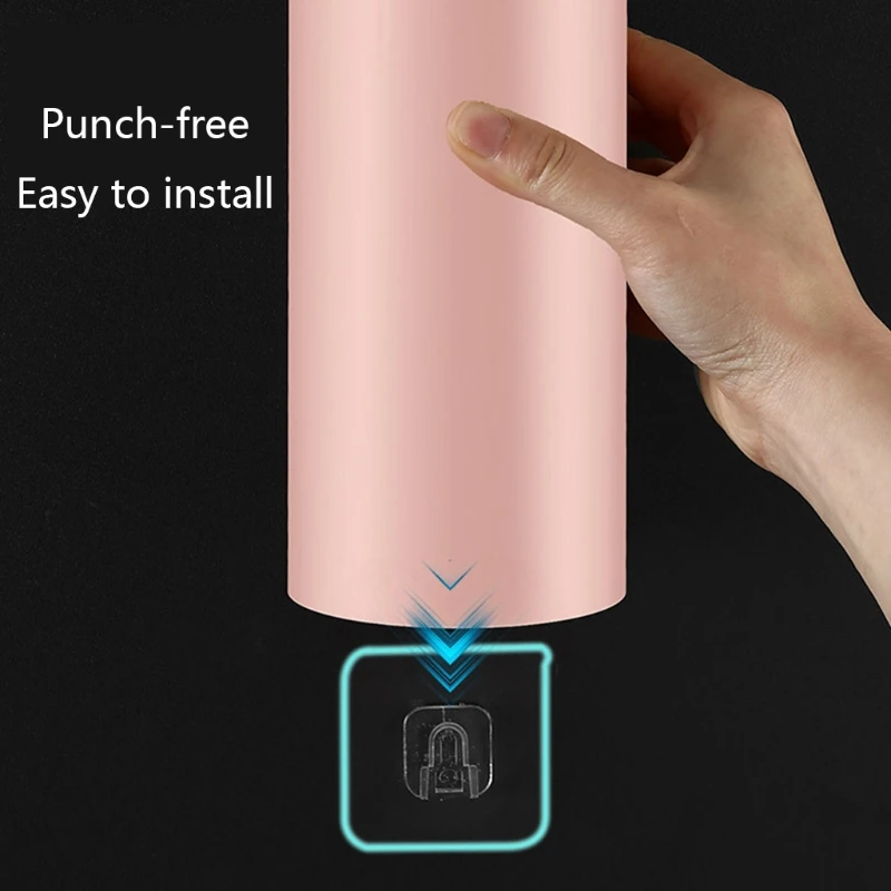 Nordic Style Wall Mount Disposable Paper Cup Dispenser Pull Type Plastic Cup Holder Anti-Dust Storage Rack for Office